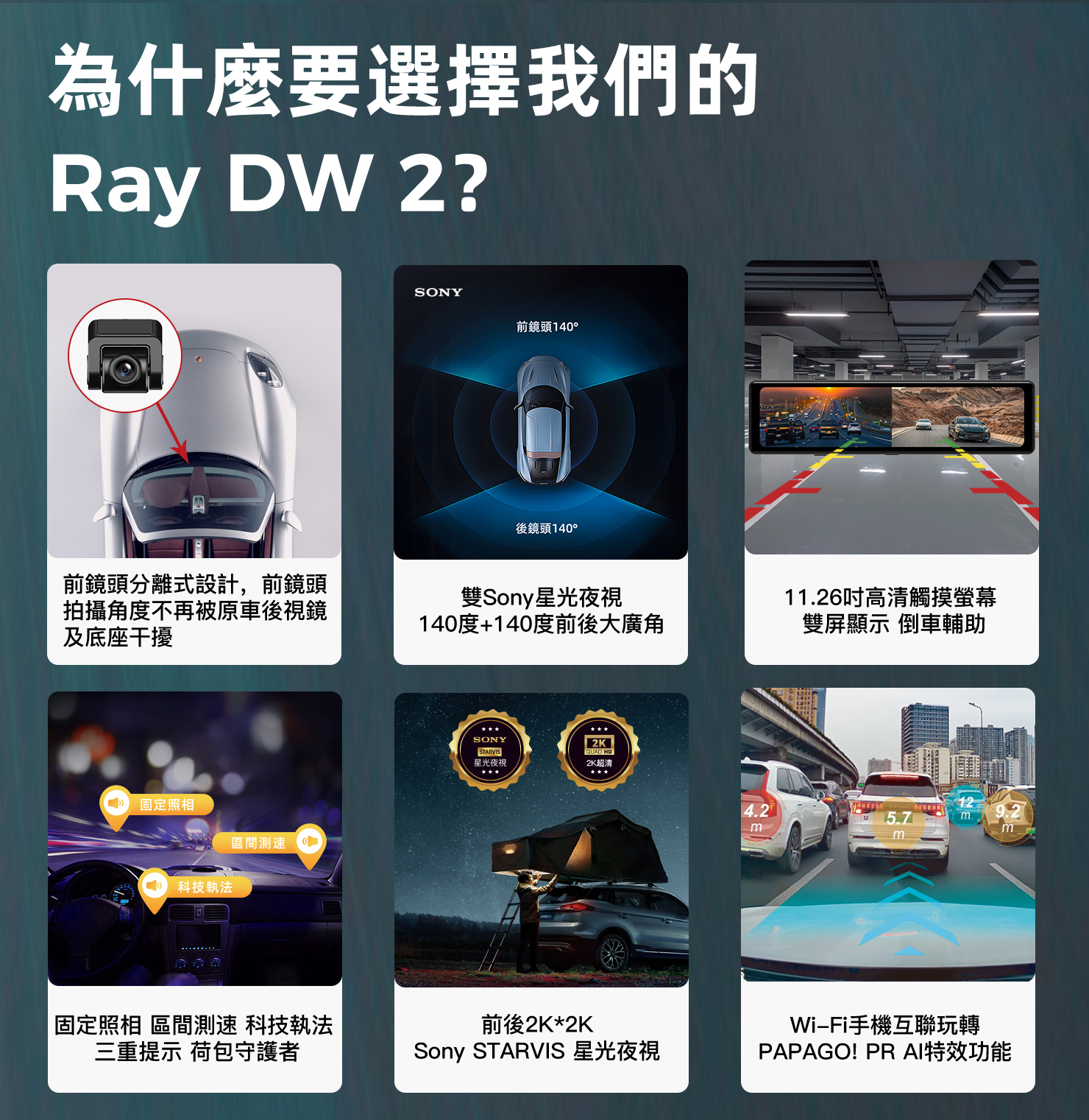 PAPAGO! Ray_DW2 電子後視鏡